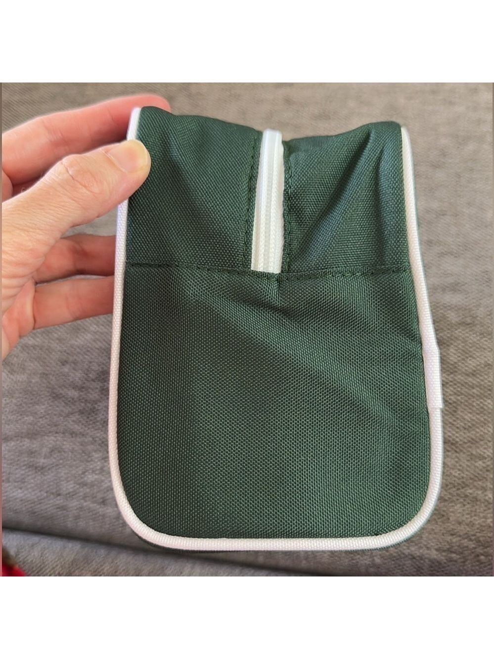 Lacoste Parfums Men's Toiletry Pouch Green Medium Authentic - Picture 14 of 14